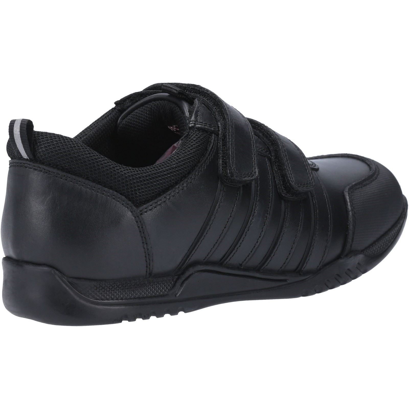 Hush Puppies Josh Youth Boys Black Leather Loafers