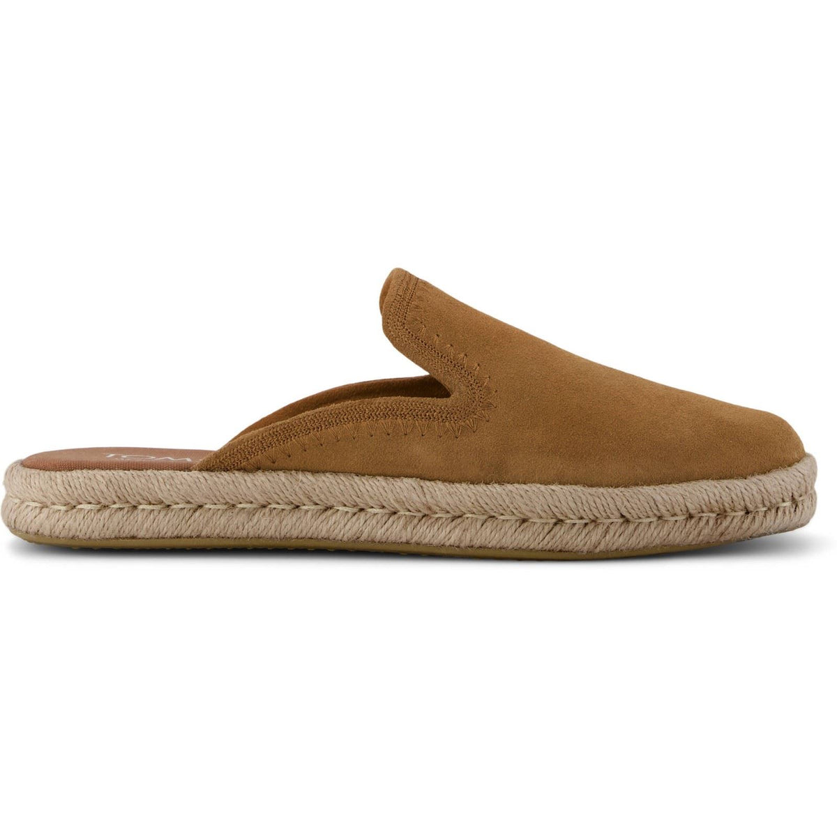TOMS Santiago Leather Women's Brown Sugar Slippers