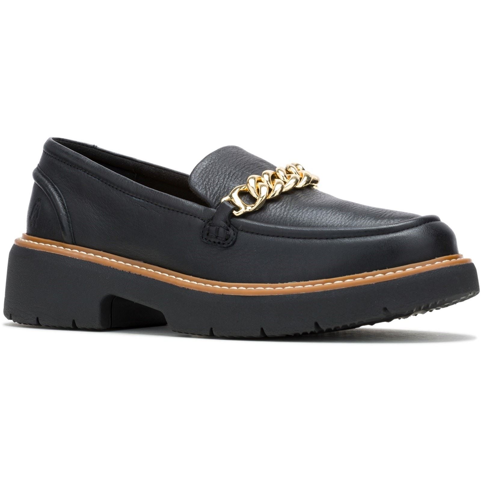 Hush Puppies Jodie Leather Women's Black Loafers