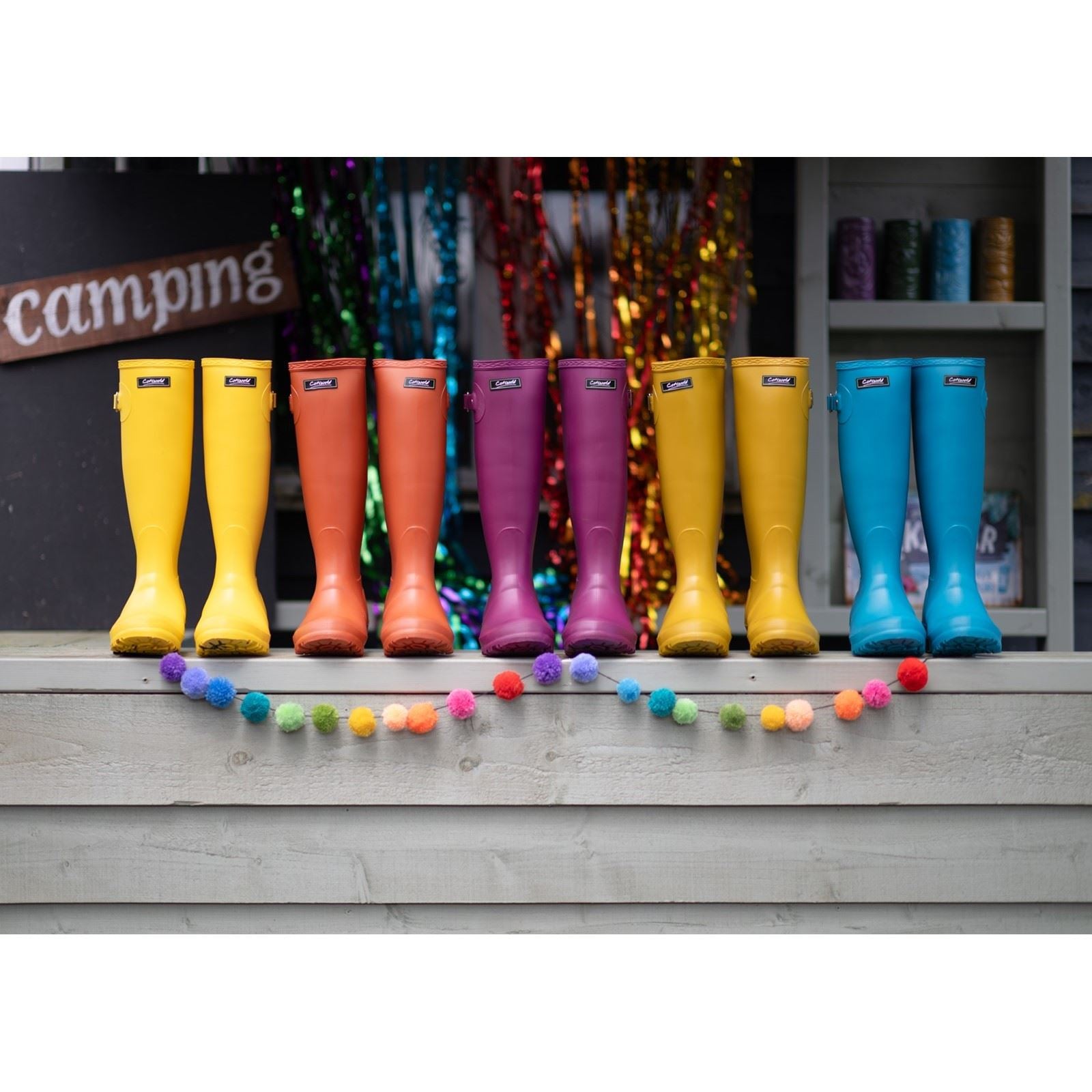 Cotswold Sandringham PVC Berry Wellington Boots