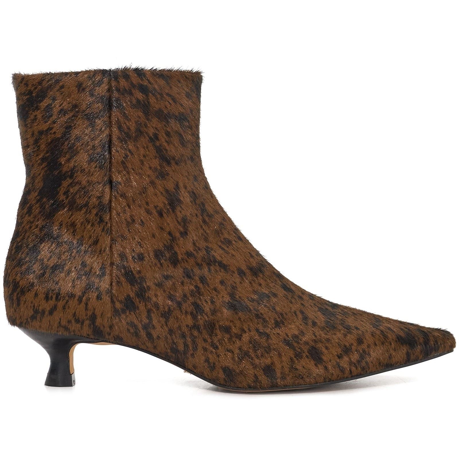 Dune Odore Leather Women's Tan Heeled Ankle Boots