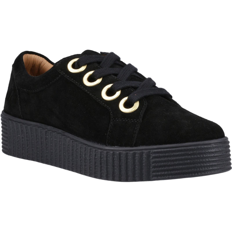 Hush Puppies Tamsin Suede Women's Black Trainers
