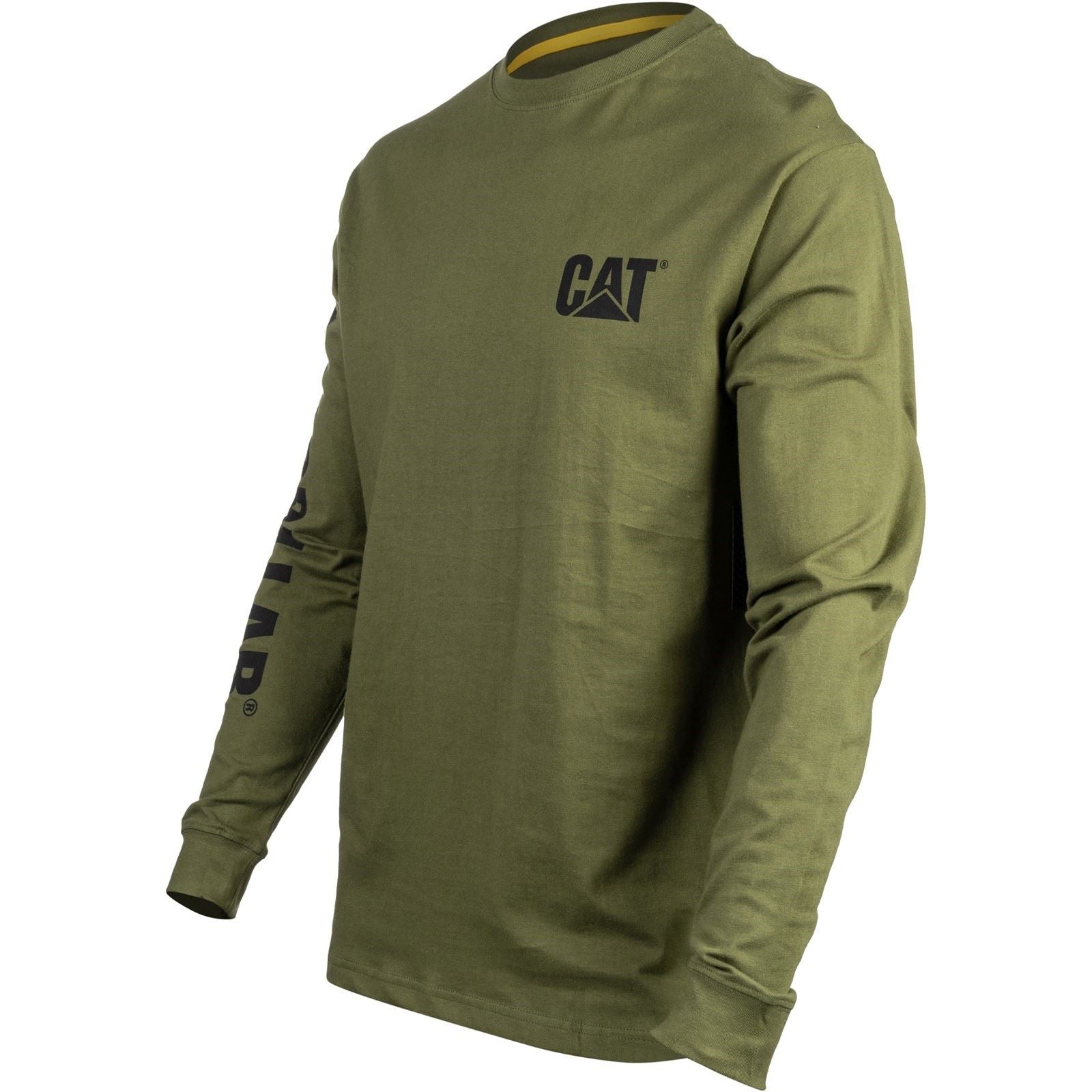 Caterpillar Trademark Cotton Men's Black Hooded Sweatshirt