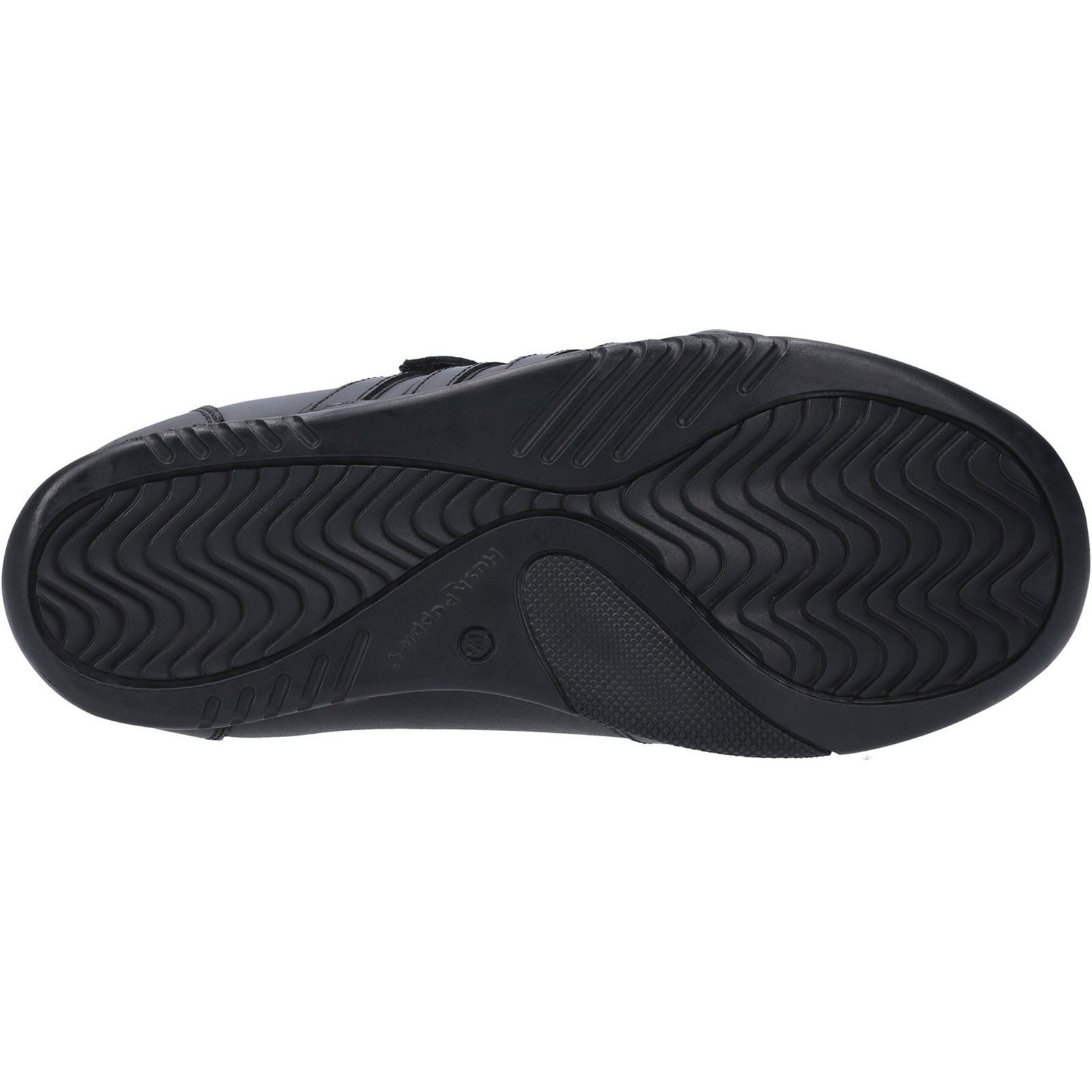 Hush Puppies Josh Youth Boys Black Leather Loafers