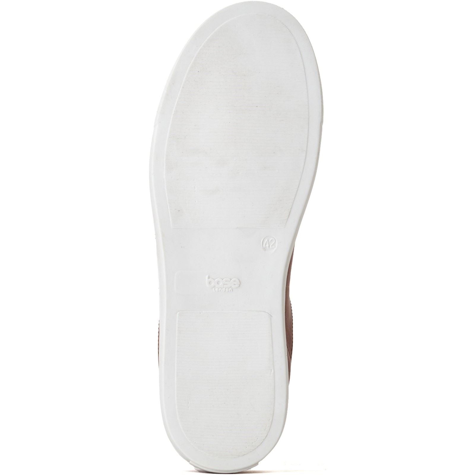 Base London Tucker Leather Men's Burnt Tan Trainers