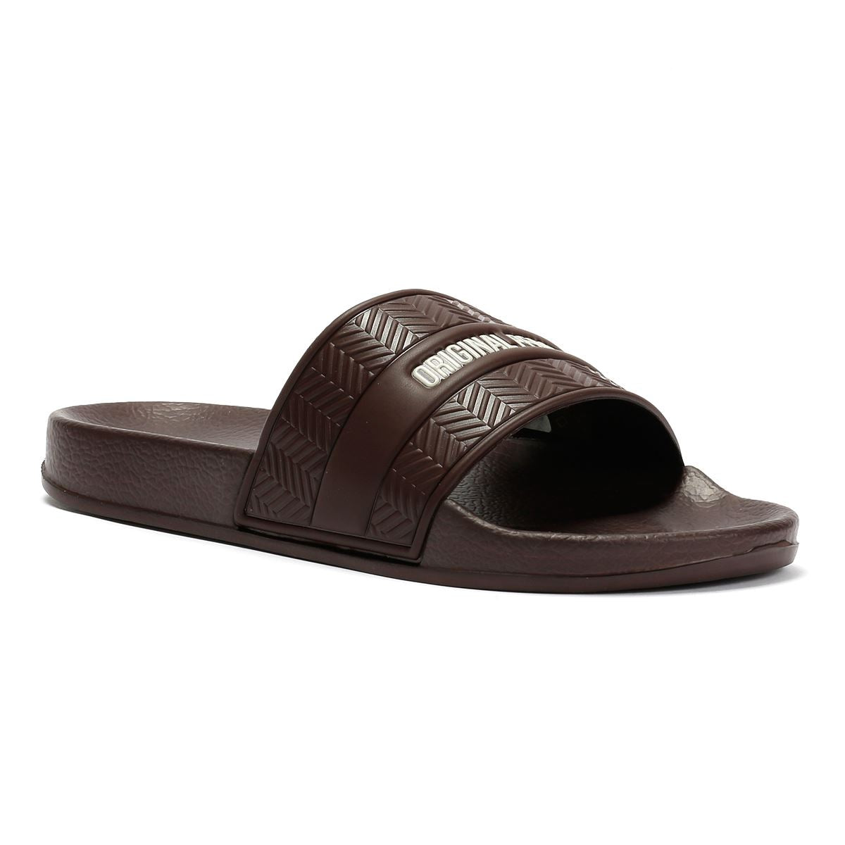 Penguin Paradise Men's Chocolate Slides