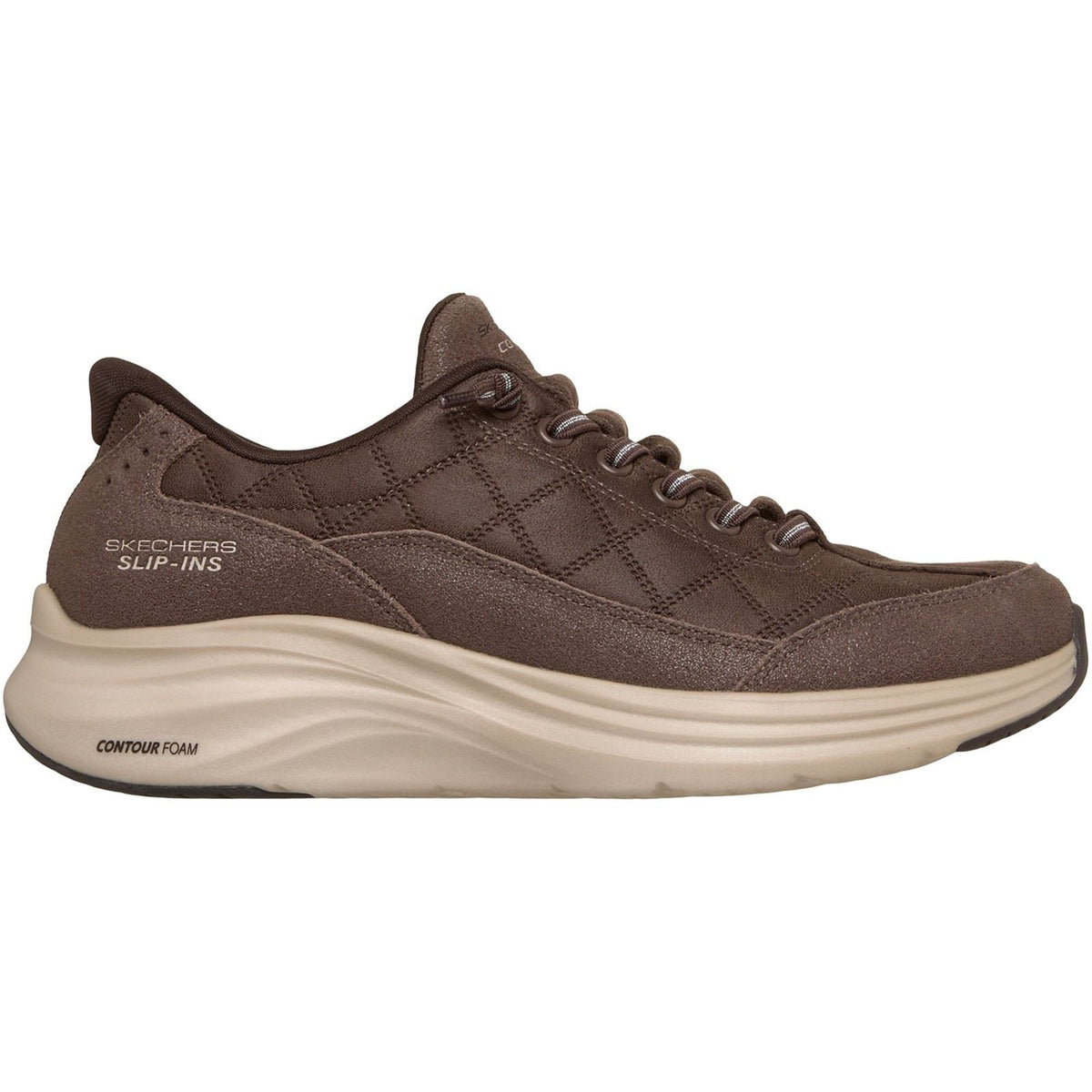 Skechers Contour Foam - Cozy Fit Natural Ease Leather Women's Chocolate Trainers