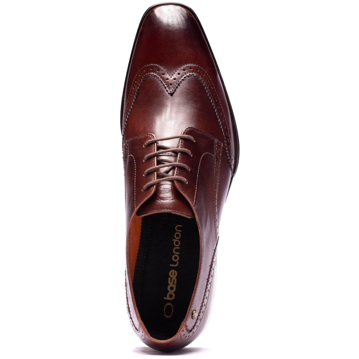 Base London Sloane Leather Men's BROWN Brogues Shoes