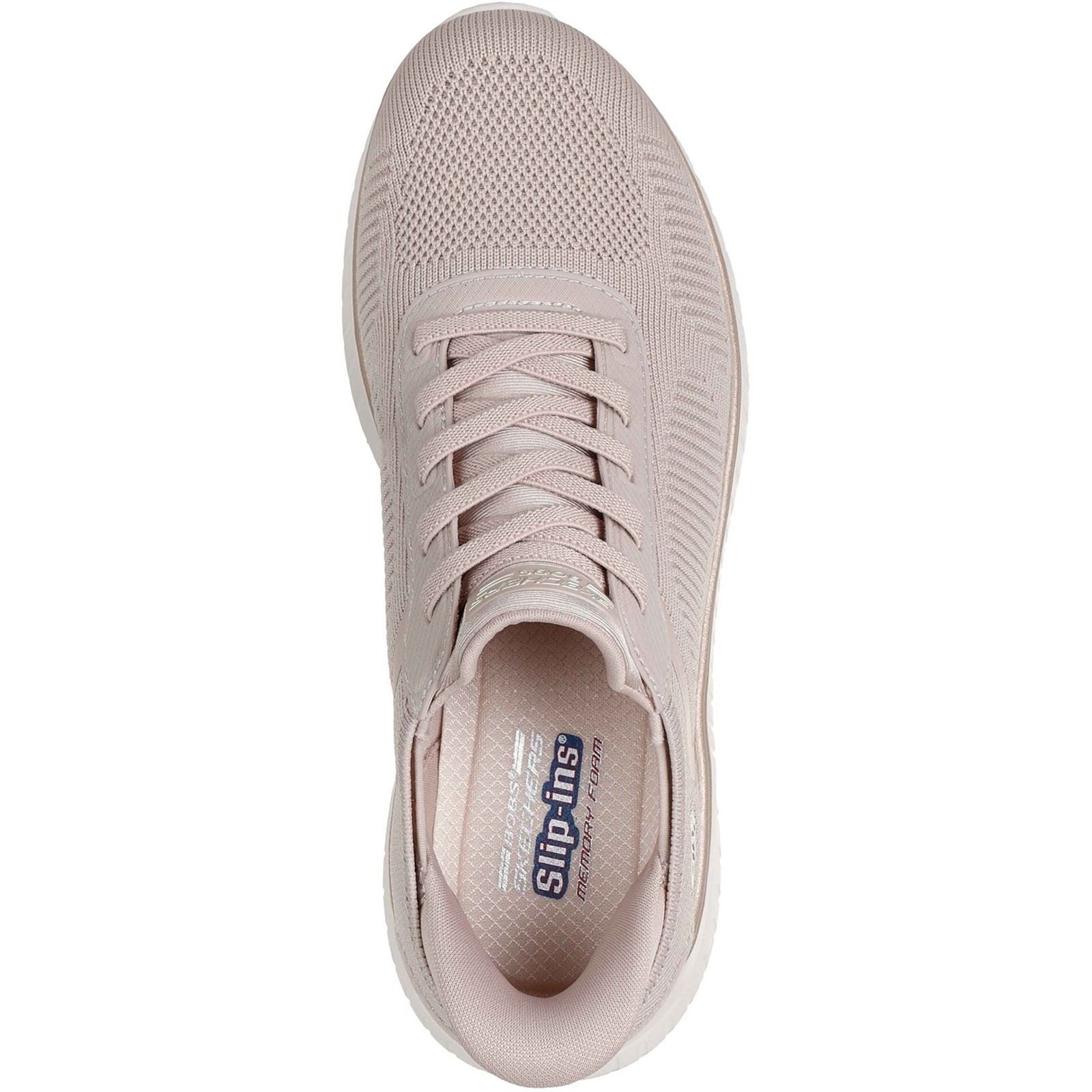 Skechers BOBS Sport Squad Chaos Textile Women's Natural/Gold Standard Trainers