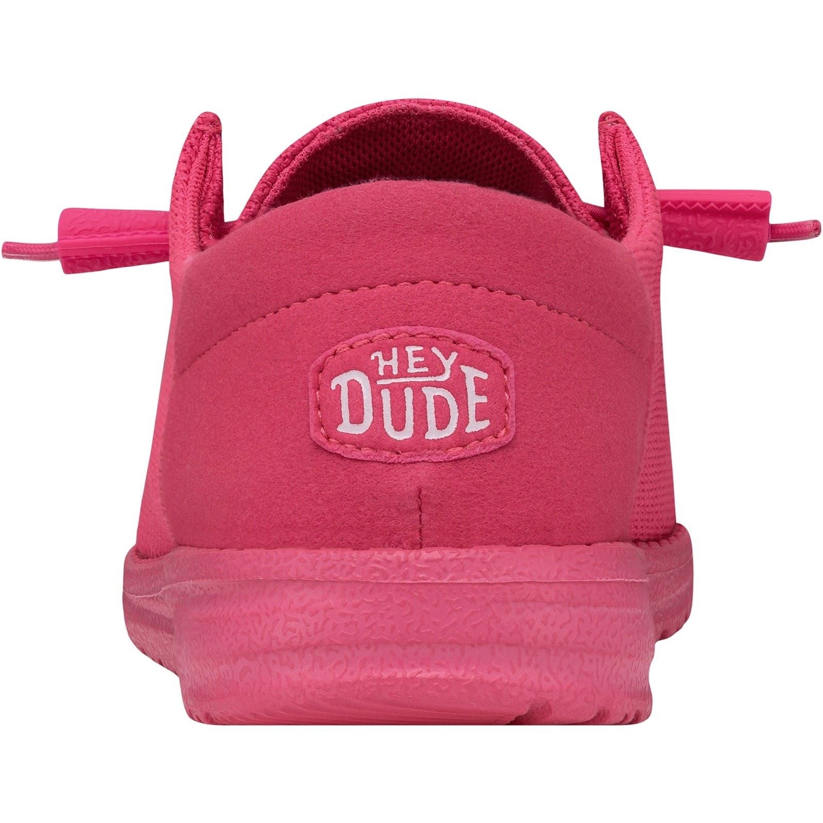 HEYDUDE Wendy Funk Mono Synthetic Women's Electric Pink Moccasins Shoes