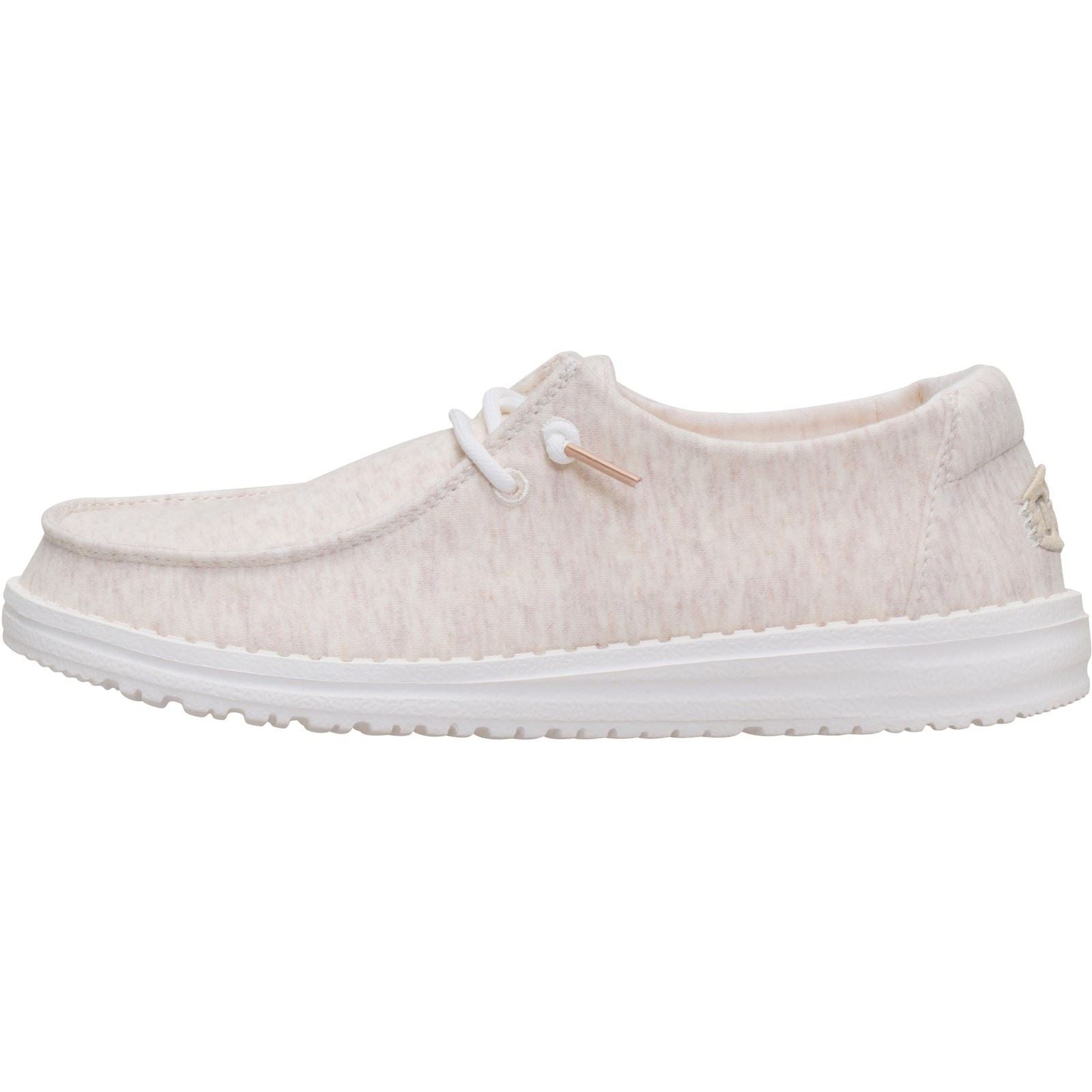 HEYDUDE Wendy Stretch Jersey Textile Women's Oatmeal Loafers