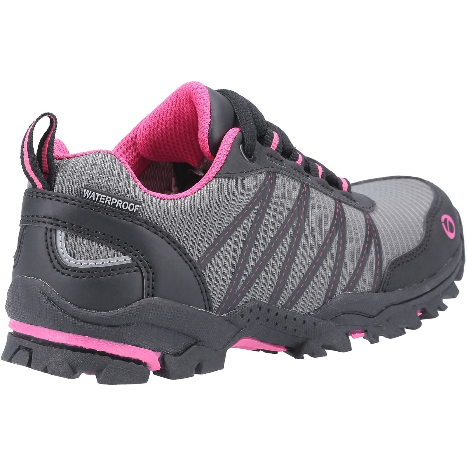 Cotswold Littledean Nylon Girl's Pink/Grey Hiking Boots