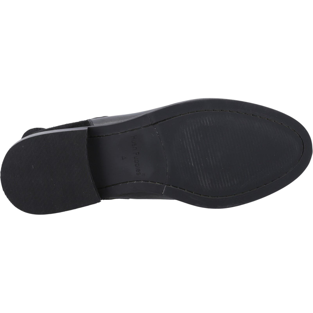 Hush Puppies Colette Leather Women's Black Wide Fit Flat Chelsea Boots