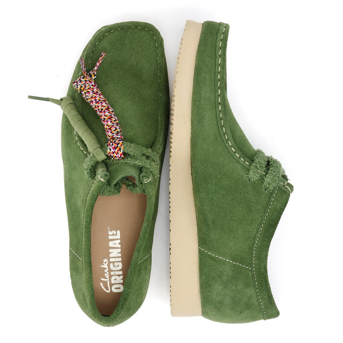 Clarks Originals Wallabee Day Suede Men's Green Shoes