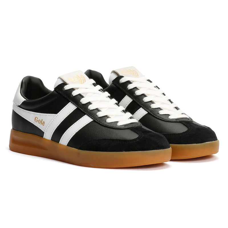 Gola Cyclone Leather Women's Black/White/Gum Trainers