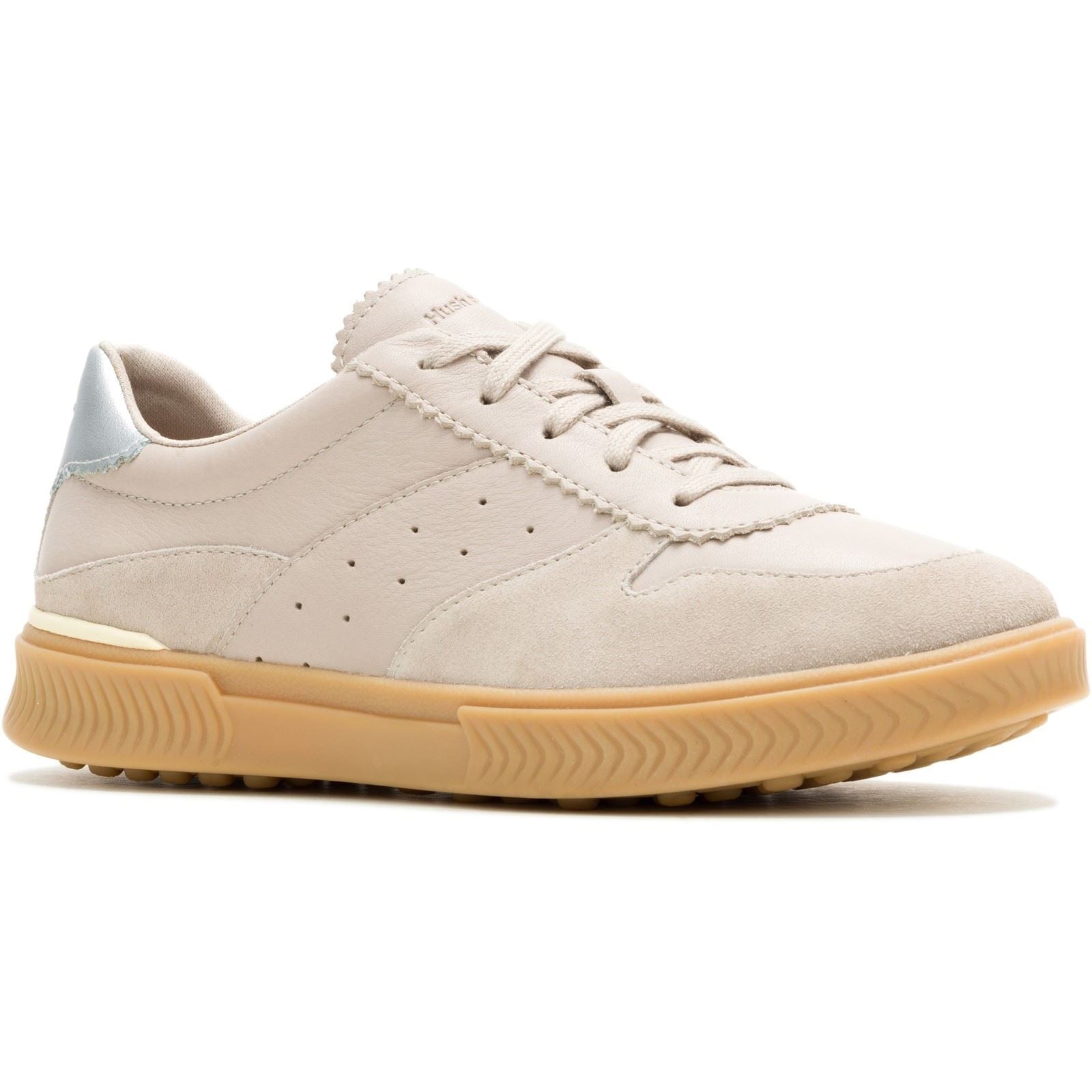 Hush Puppies Mae Leather Women's Taupe Trainers