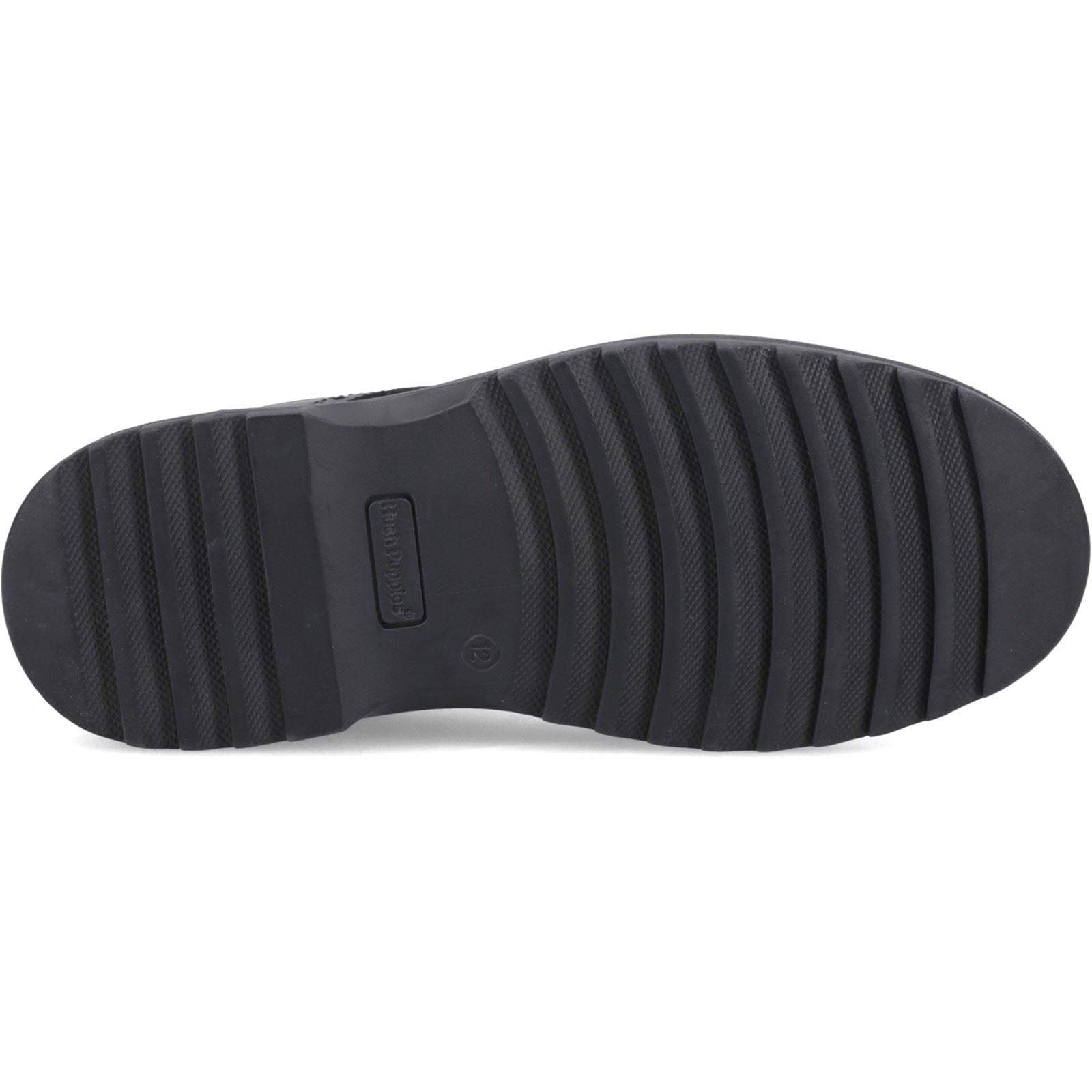 Hush Puppies Romeo Leather Boy's Black Brogues