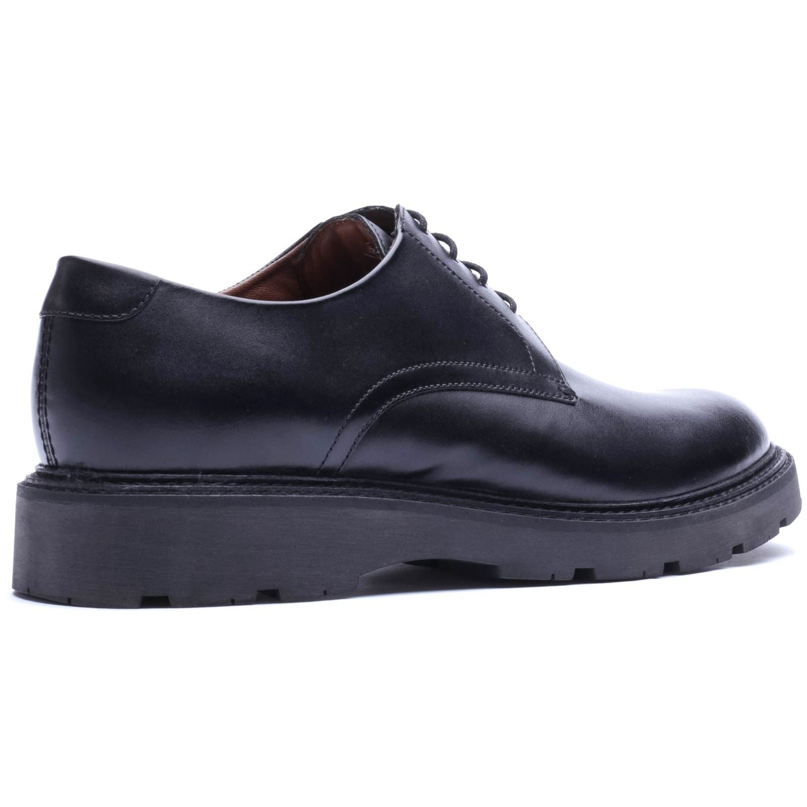 Base London Vector Leather Men's Black Lace-Up Shoes