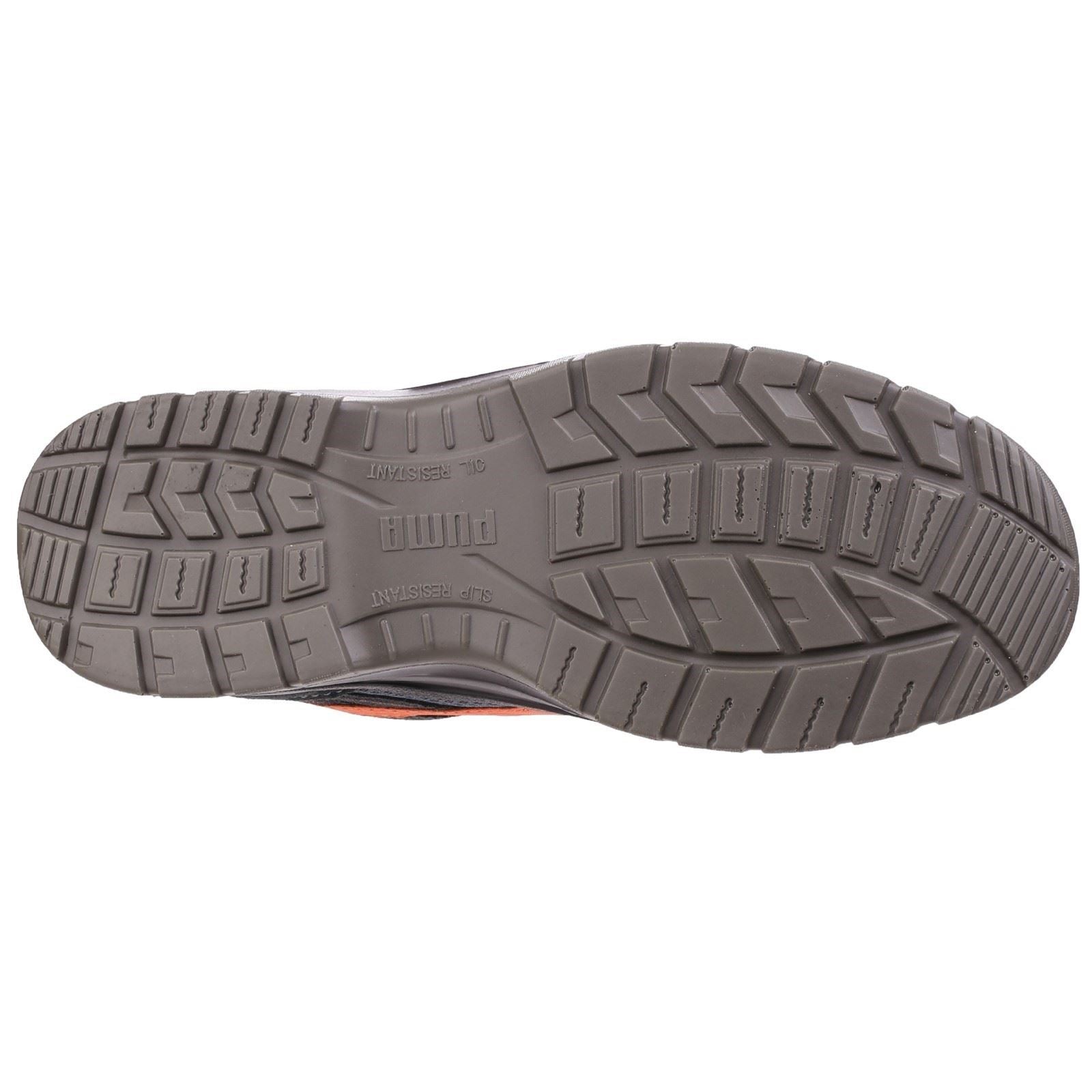 Puma Safety Omni Flash Low Suede Gre/Orange Safety Trainers