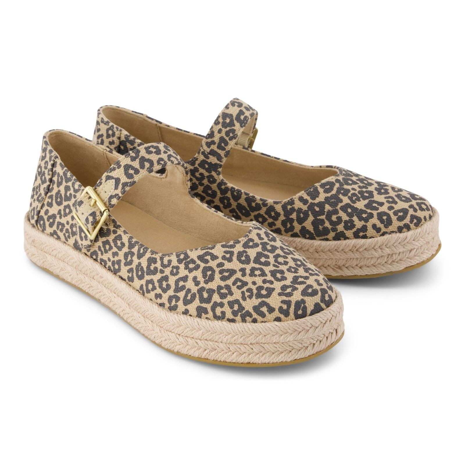 TOMS Carolina Mary Jane Textile Women's Oatmeal Espadrilles