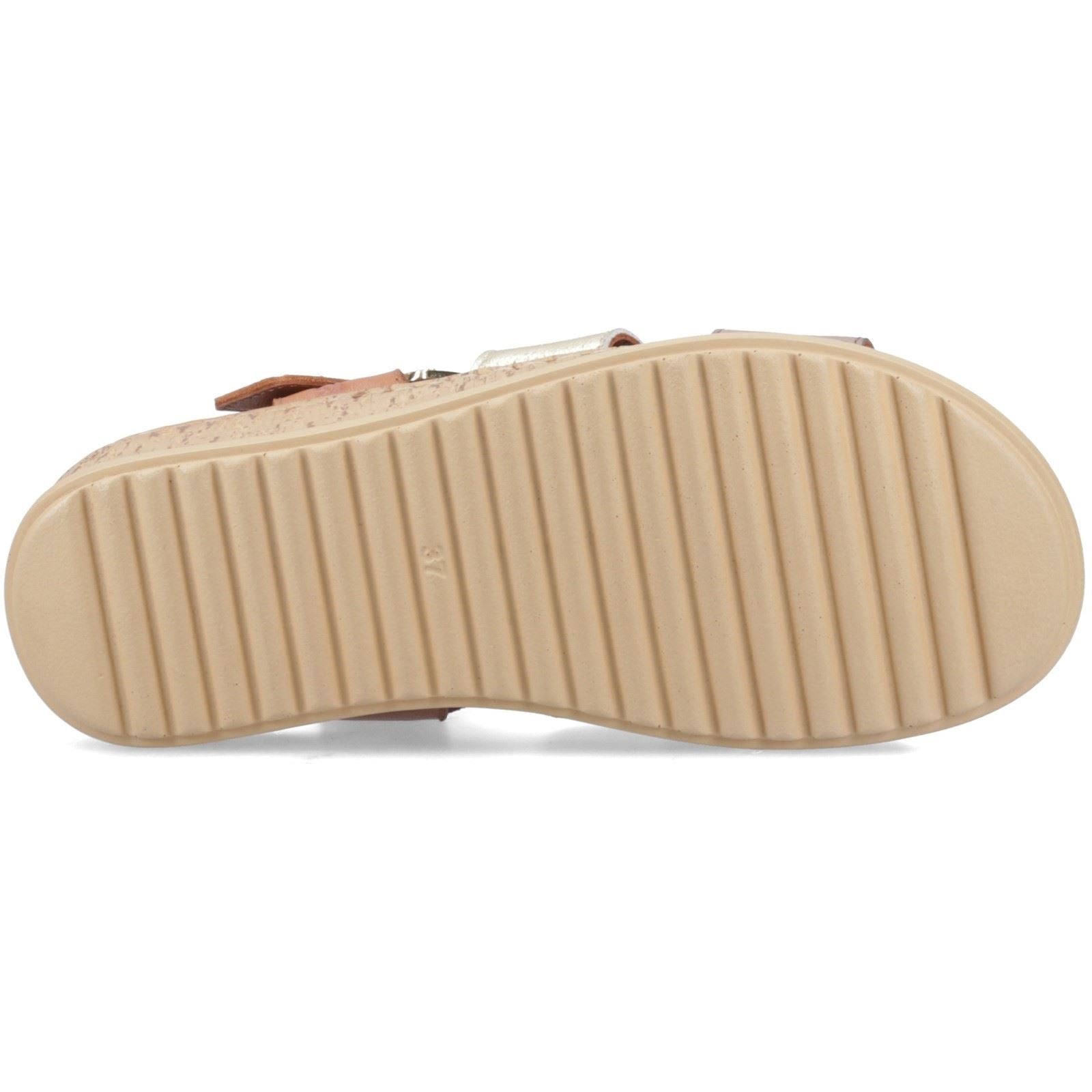 Hush Puppies Eliana Leather Women's Gold Sandals