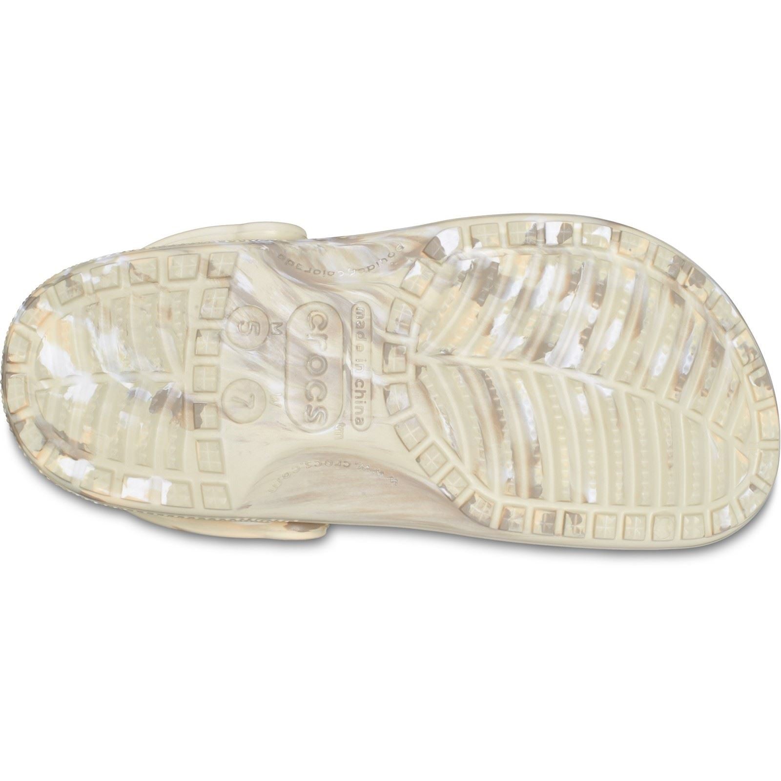 Crocs Classic Marbled Synthetic Bone/Multi Clogs