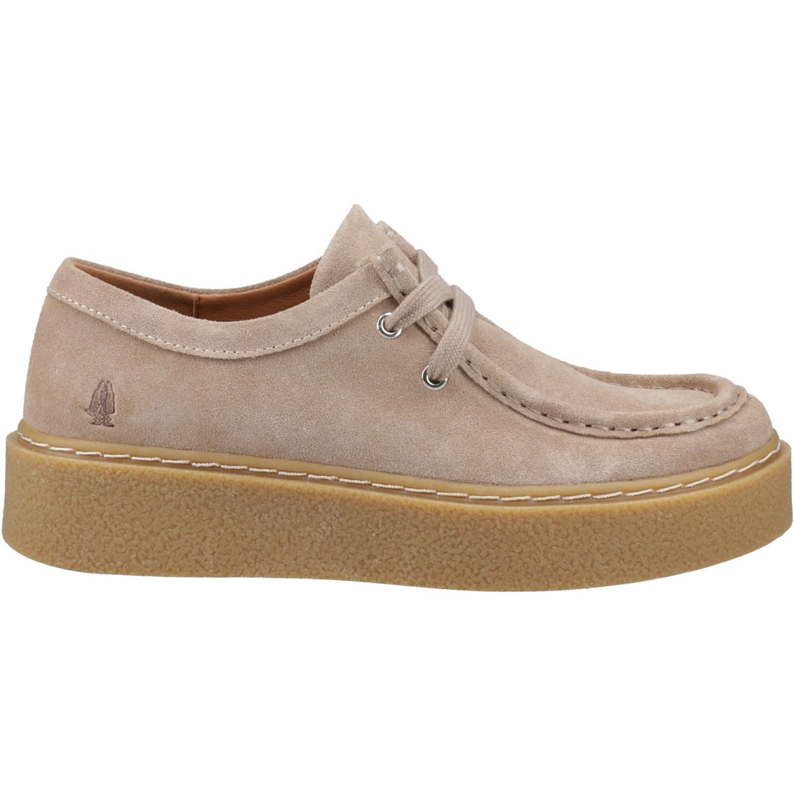 Hush Puppies Bridie Suede Leather Women's Taupe Moccasins Shoes
