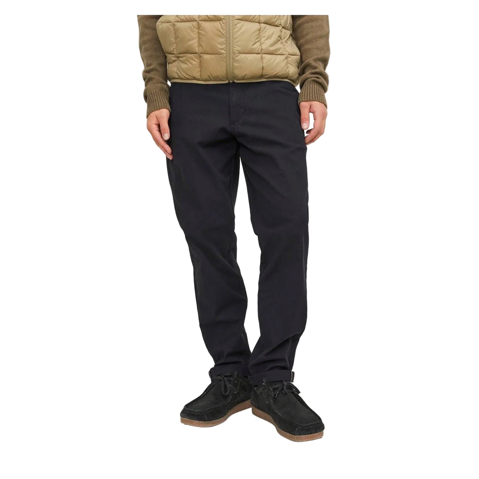 Jack & Jones Marco Cotton Men's Black Chino Pants