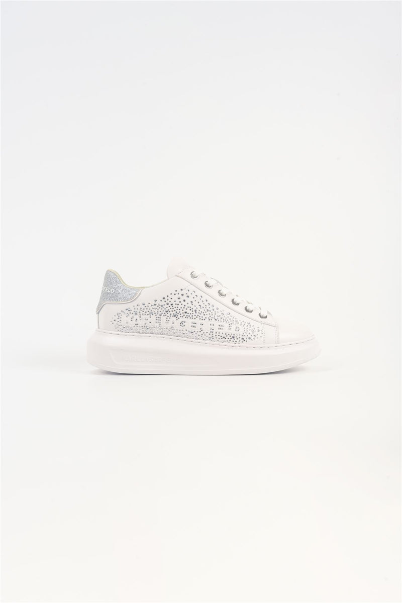 Karl Lagerfeld Kapri Konstellation Leather Women's White/Silver Trainers