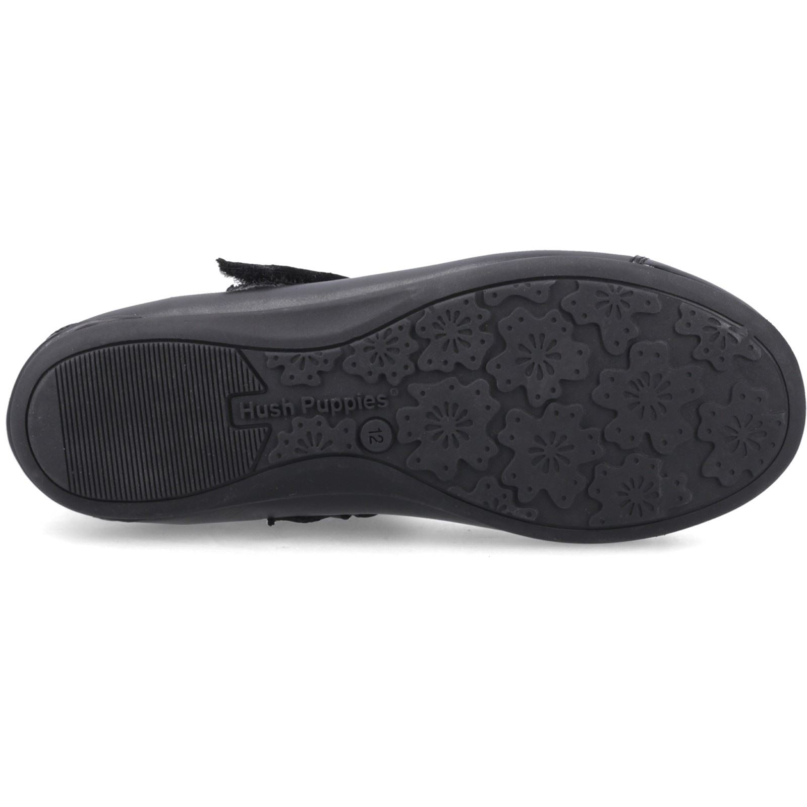 Hush Puppies Lottie Ballerina Jnr Leather Girl's Black Shoes