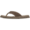 Skechers Quill Textile Men's Brown Flip Flops