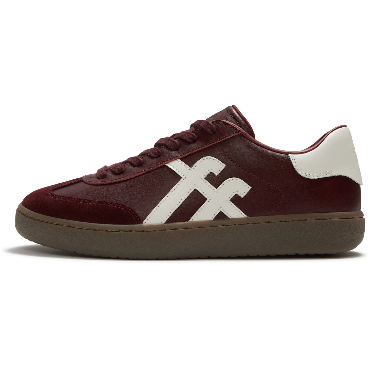 Fitflop The Dash T-Toe Leather Women's Dark Merlot/Urban White Trainers