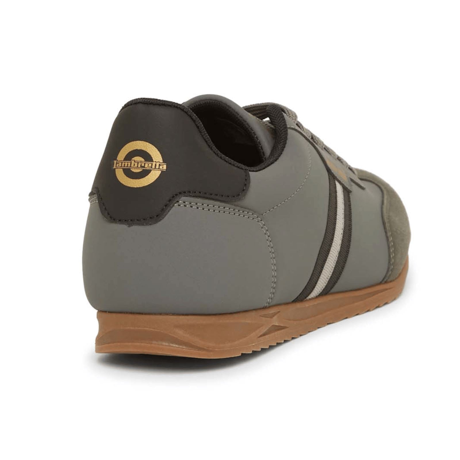 Lambretta Tackle Men's Charcoal/Black Trainers