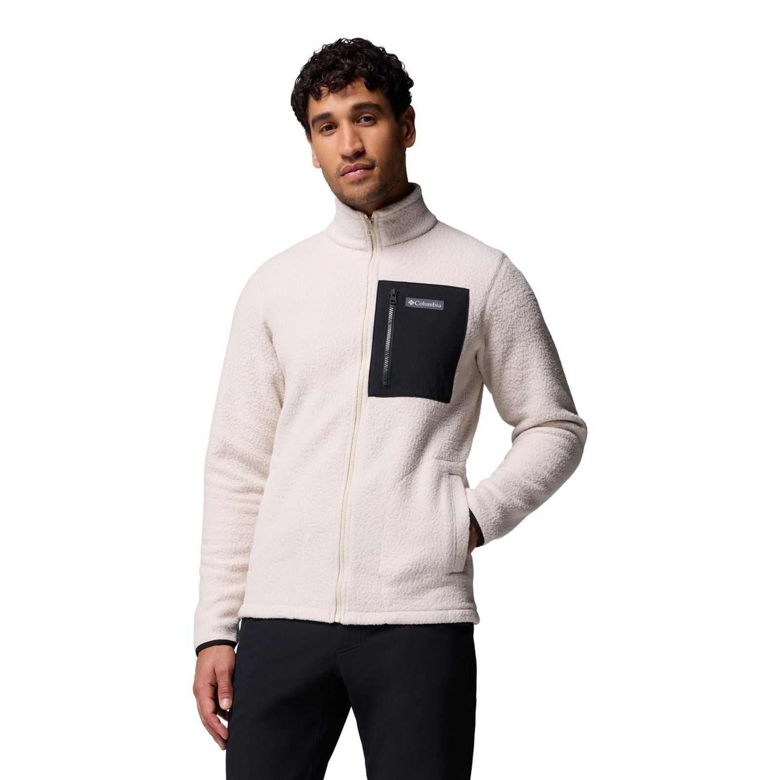 Columbia Jasper Ridge Pebbled Full Zip Fleece Men's Brown Fleece Jacket