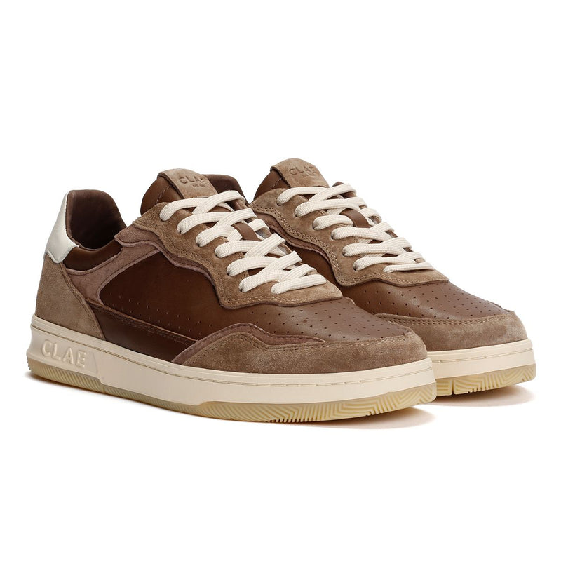 Clae Haywood Leather Men's Portabella Deep Taupe Trainers