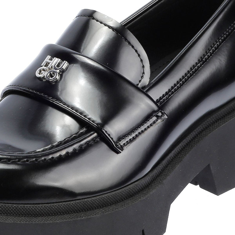 Hugo Kris Leather Women's Black Loafers