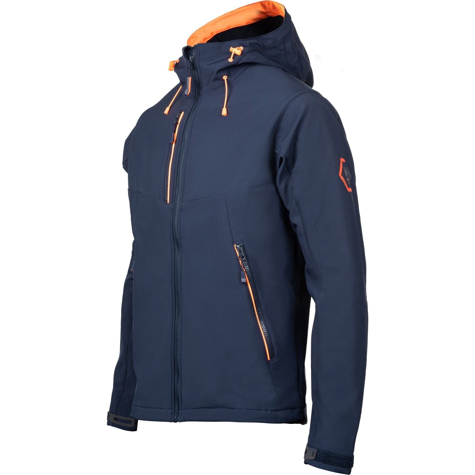 Helly Hansen Workwear Chelsea Evolution Softs Polyester Blue Hooded Sweatshirt