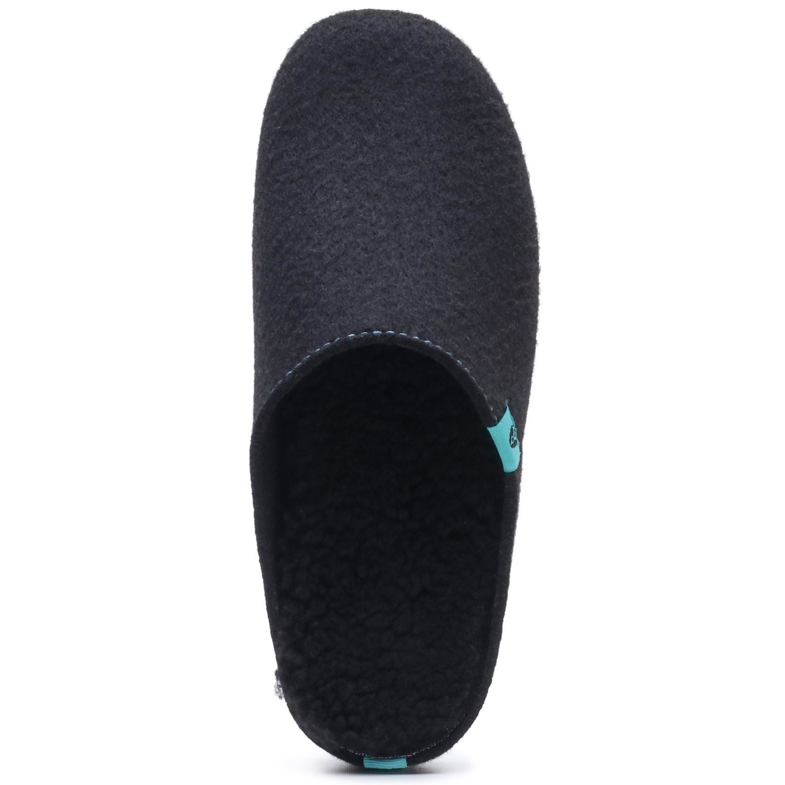Hush Puppies The Good Polyester Men's Black Turquoise Slippers