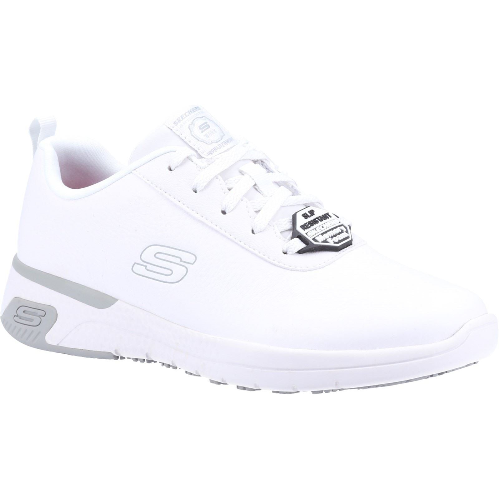 Skechers Workwear Marsing Gmina Leather Women's White Safety Trainers