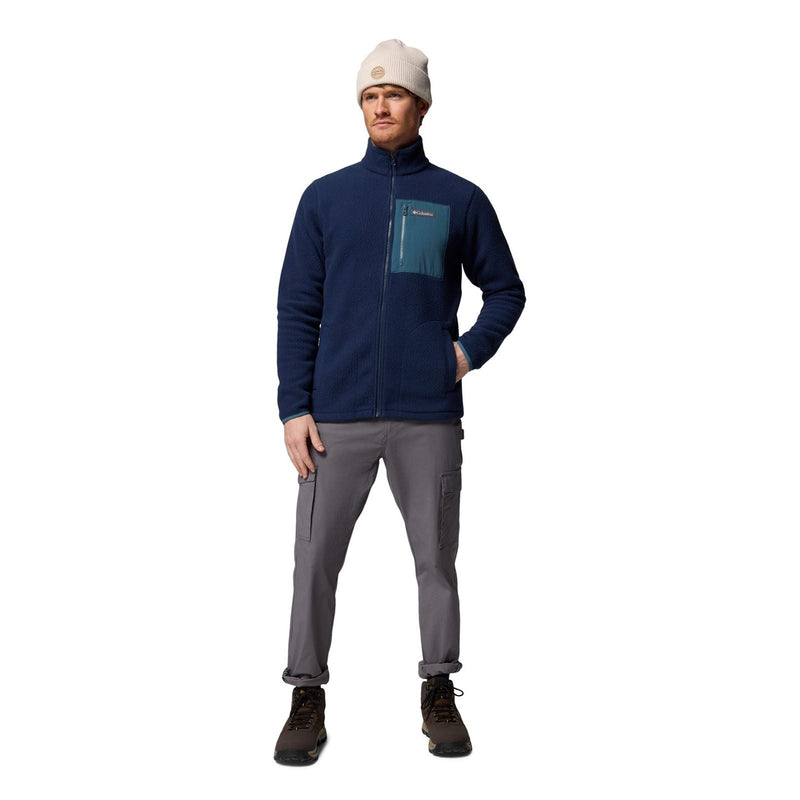 Columbia Jasper Ridge Pebbled Full Zip Fleece Men's Blue Fleece Jacket