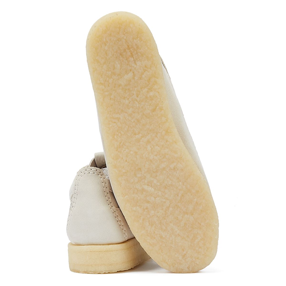 Clarks Originals Wallabee Tor Suede Men's Off White Lace-Up Shoes