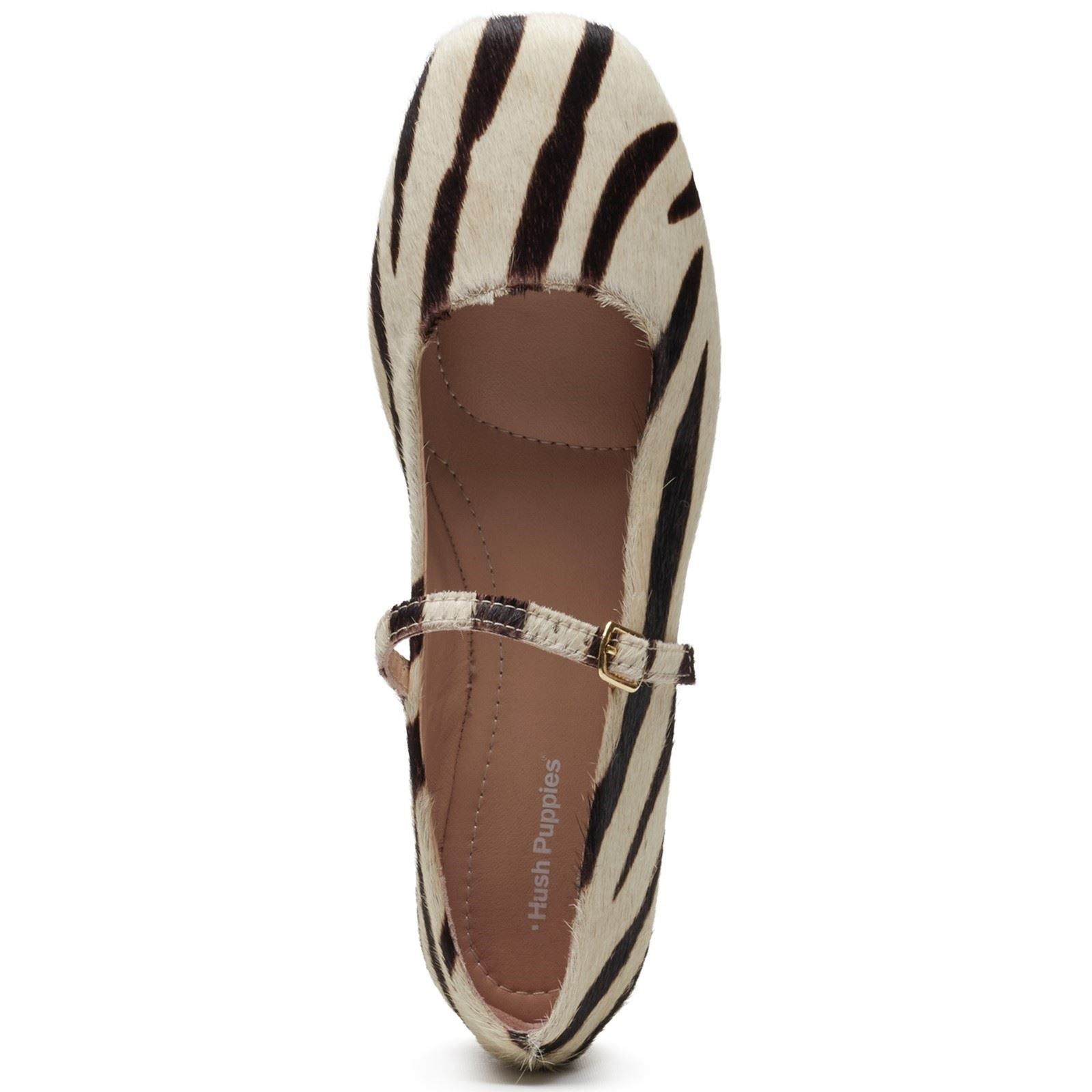 Hush Puppies Pasha Leather Women's Zebra Flats