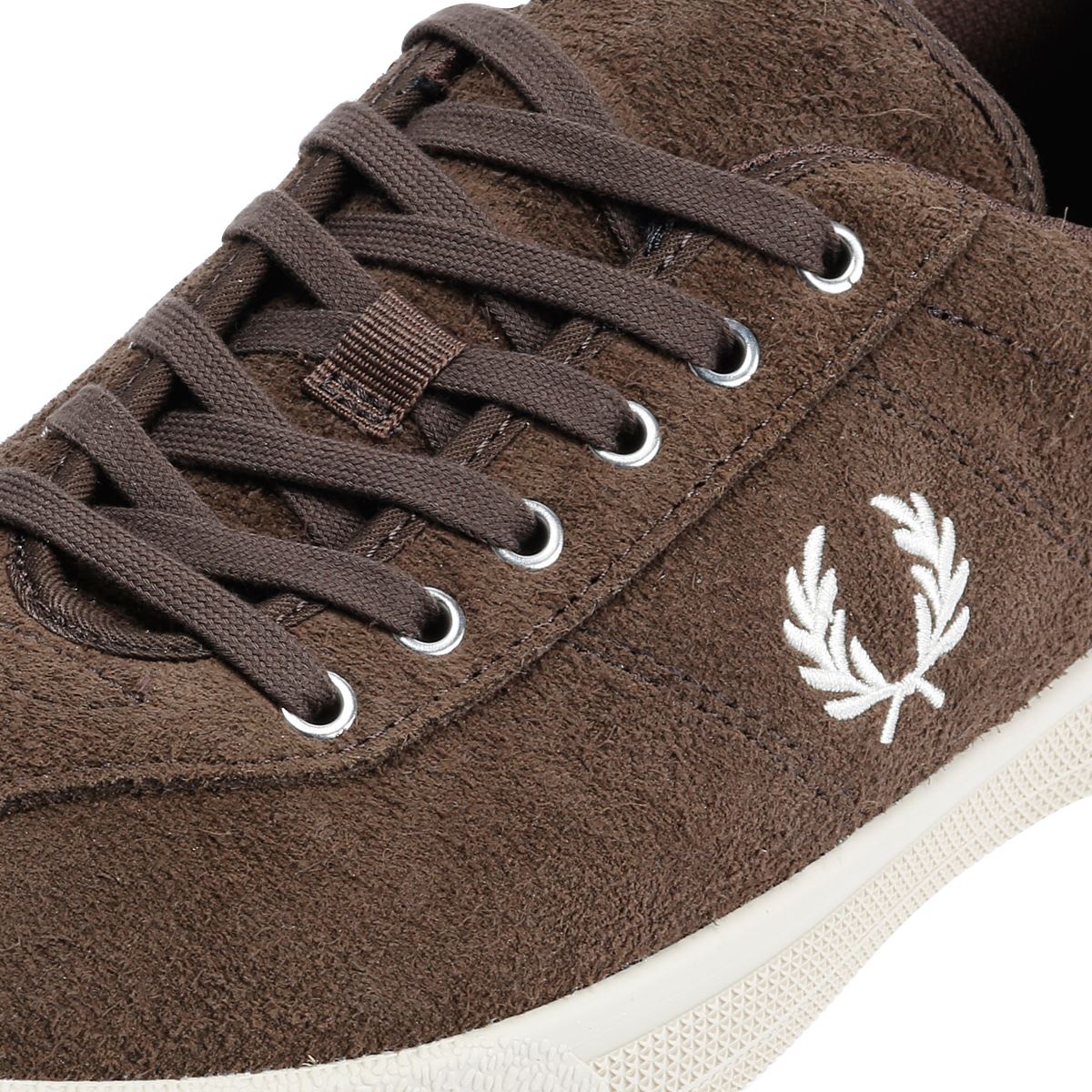 Fred Perry Tennis Shoe Suede Men's Tobacco/Ice Cream Trainers