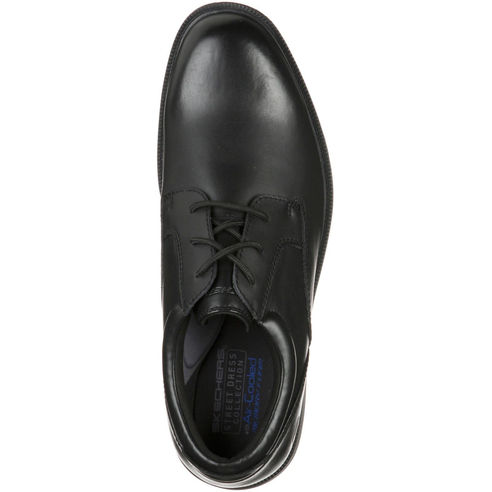 Skechers Dreston Rasmiss Leather Men's Black Standard Lace-Up Shoes