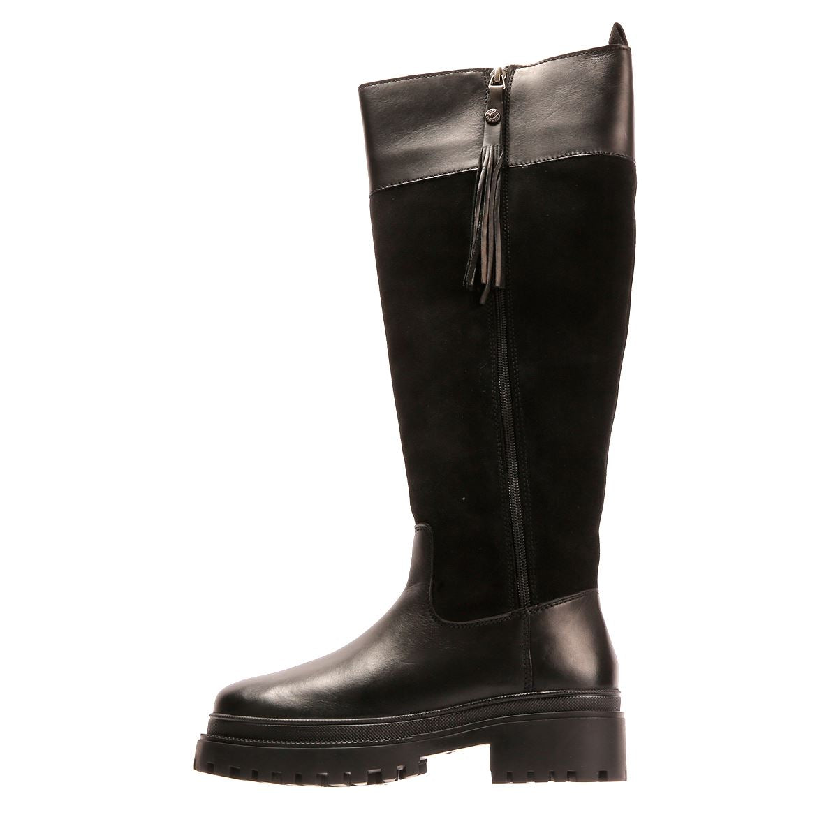Osprey London The Bramble Tall Leather Women's Black Boots