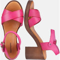 Hush Puppies Georgia Leather Women's Pink Sandals