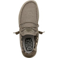 HEYDUDE Wally Sox Faux Suede Men's Beige Boat Shoes