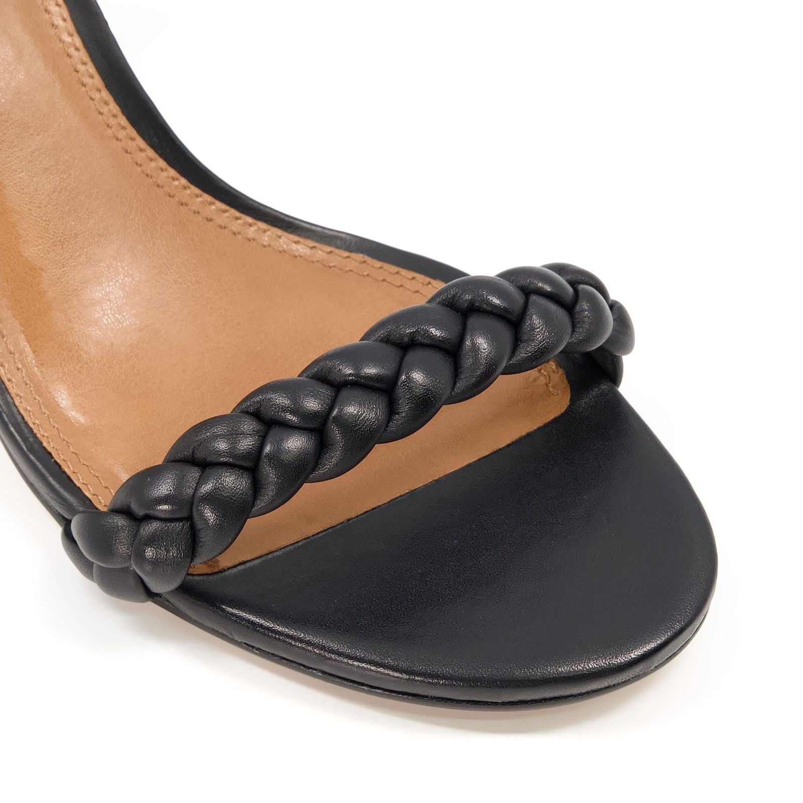 Dune Jaslyn Leather Women's Black Heels
