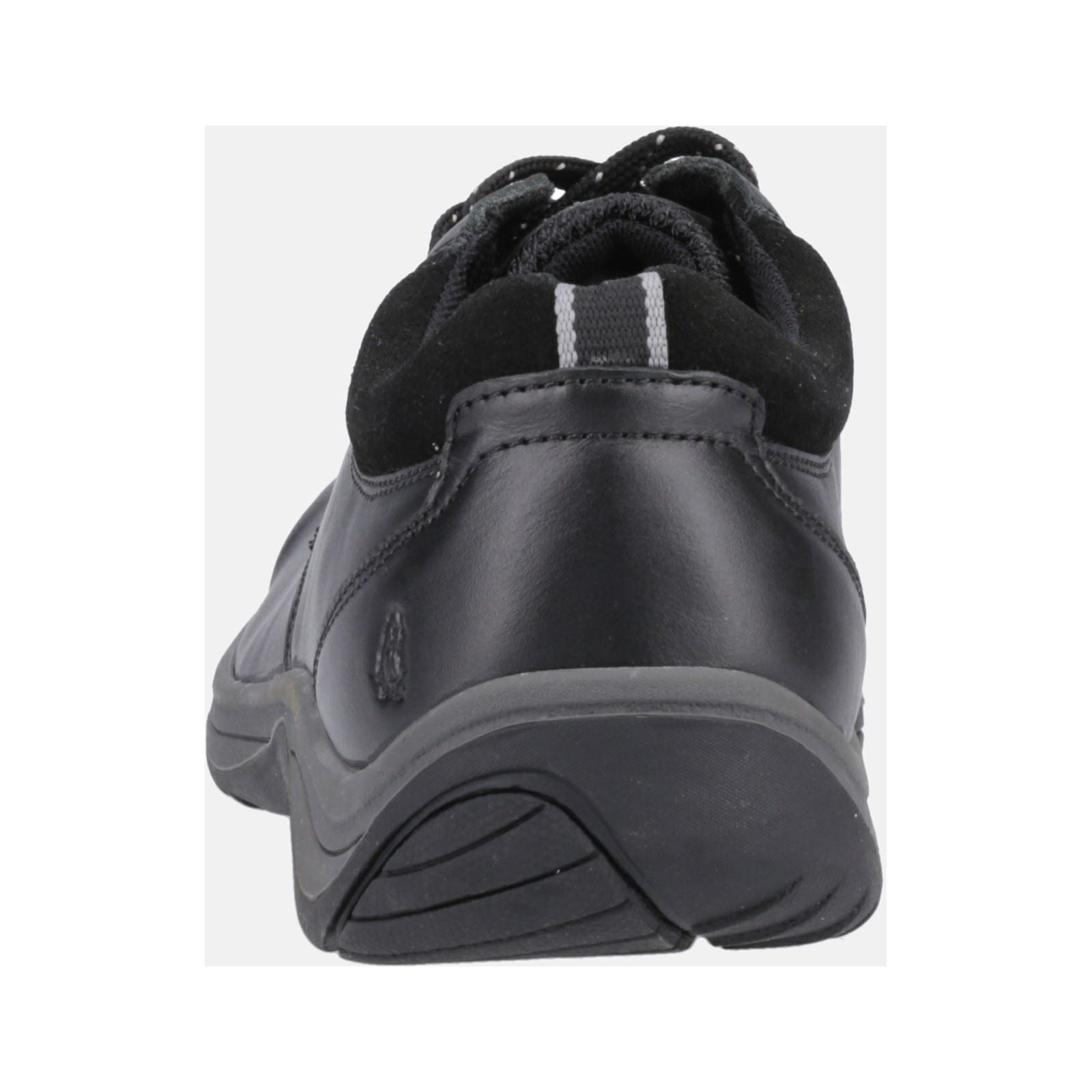 Hush Puppies Derek Leather Men's Black Lace-Up Shoes
