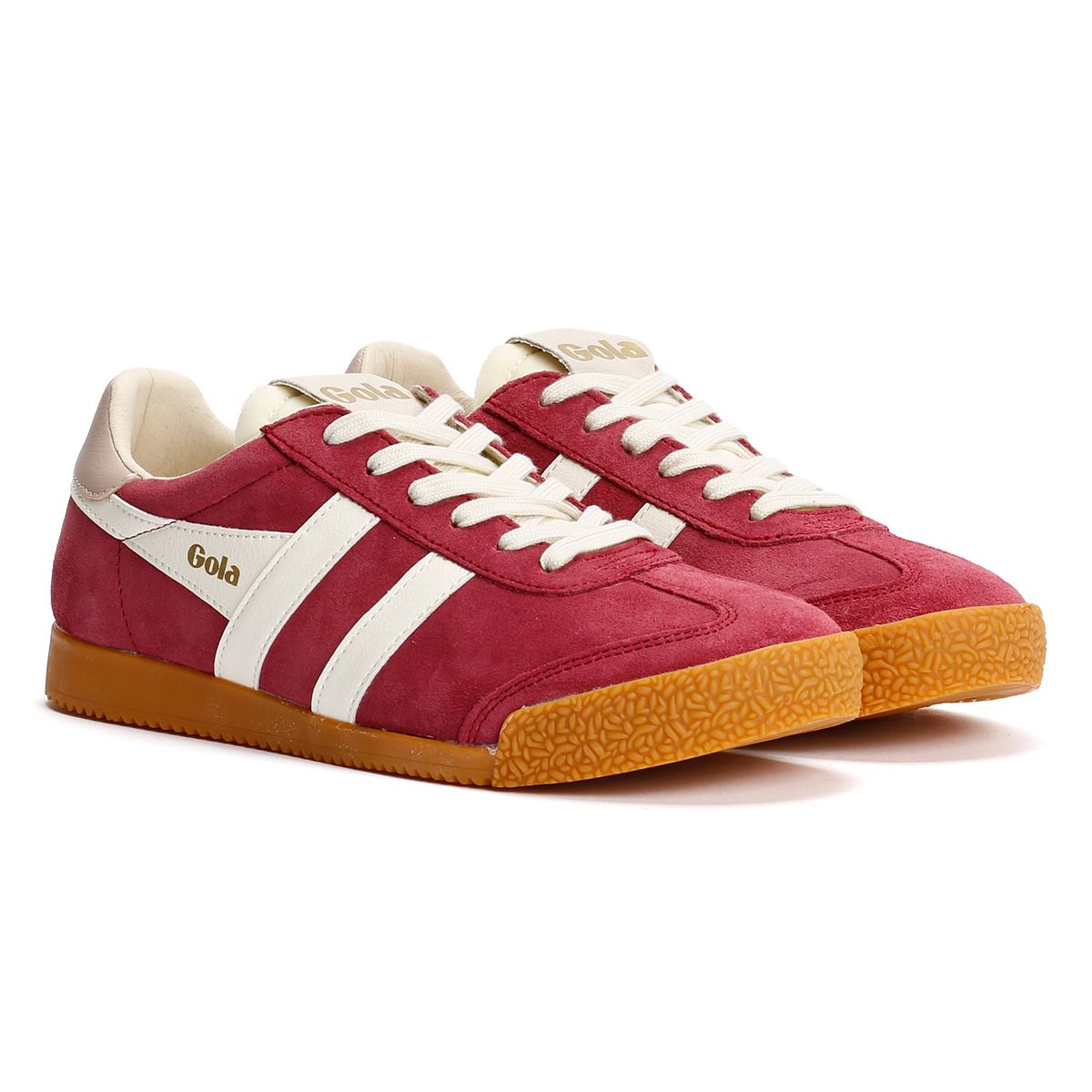 Gola Elan Suede Women's Cerise/Off White/Chalk Pink Trainers